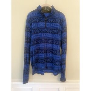 Greyson Medium Aztec Blue Golf 1/2 1/4 Zip Pullover Shirt Golf Performance Top